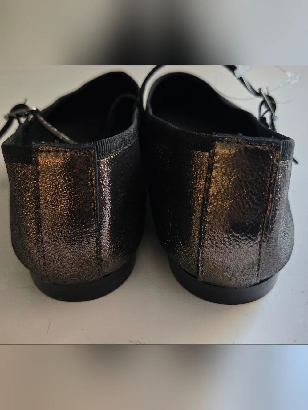 Maypol Spain Metallic Mary Jane Flats Bronze Pointed Toe Leather Size 38‎ / 7.5